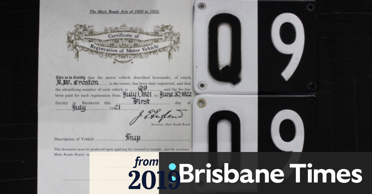 One Of The First Ever Queensland Rego Plates Sells For Record 363000